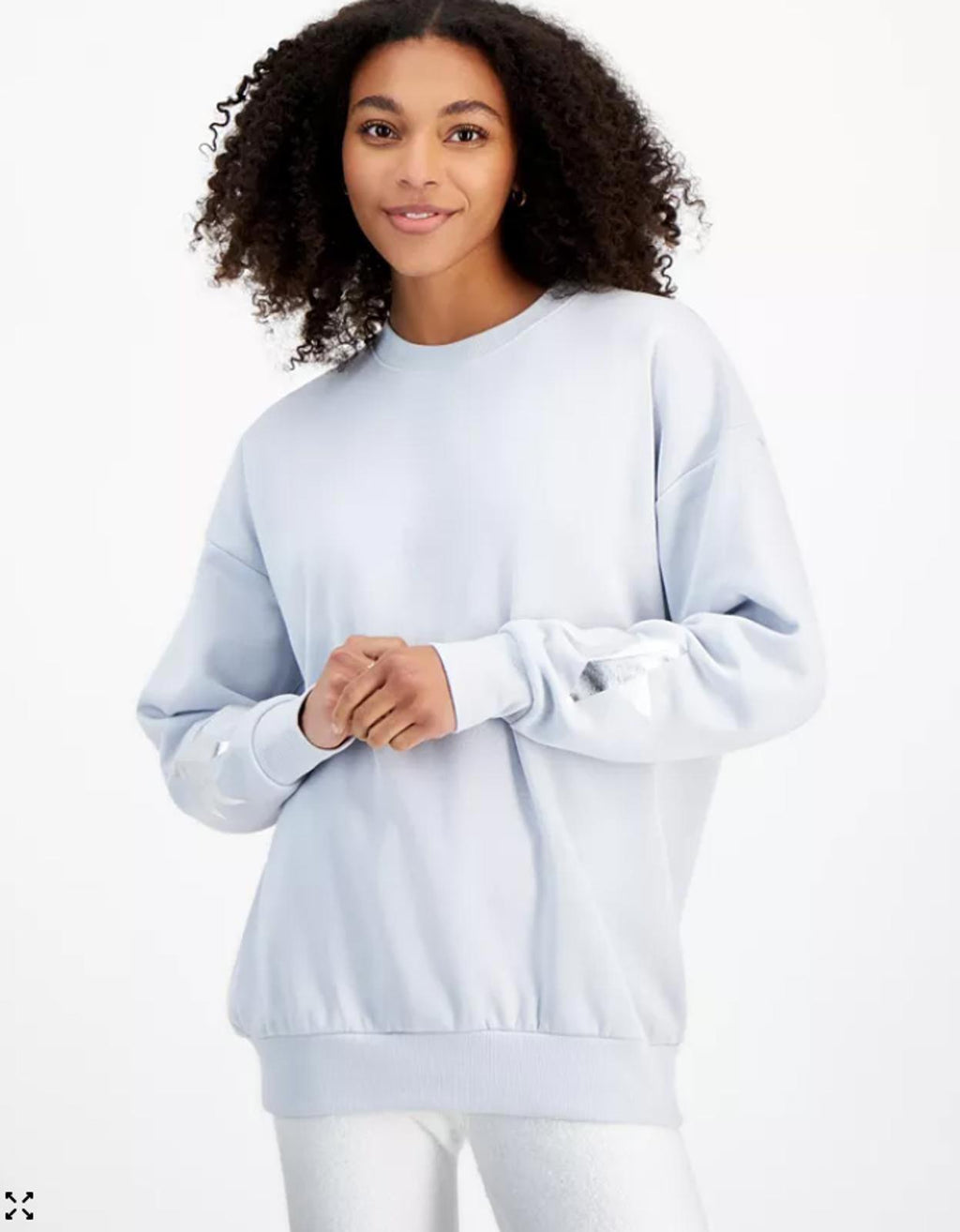 SELF ESTEEM JUNIORS APRES SKI FLEECE CREW LAVENDER HAZE - Size - M