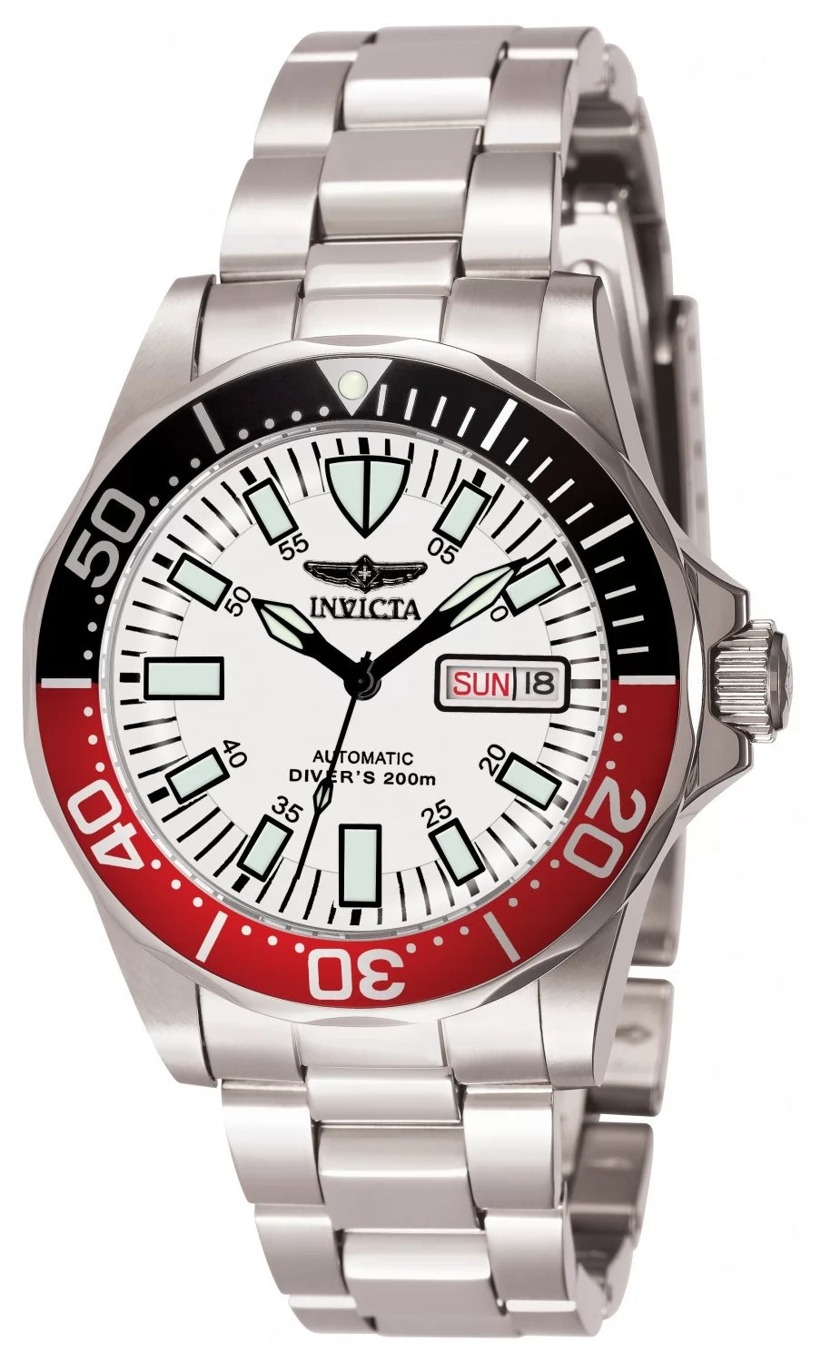 Invicta Signature Automatic White Dial Men's Watch 40 mm 7044