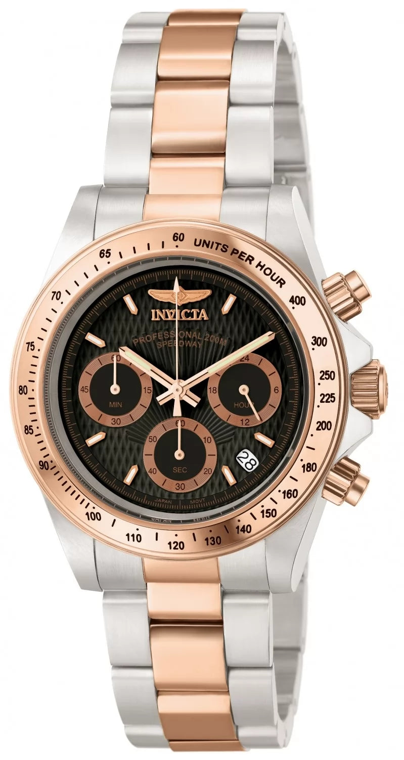 Invicta Speedway Quartz Black Dial Men's Watch 39 mm 6932