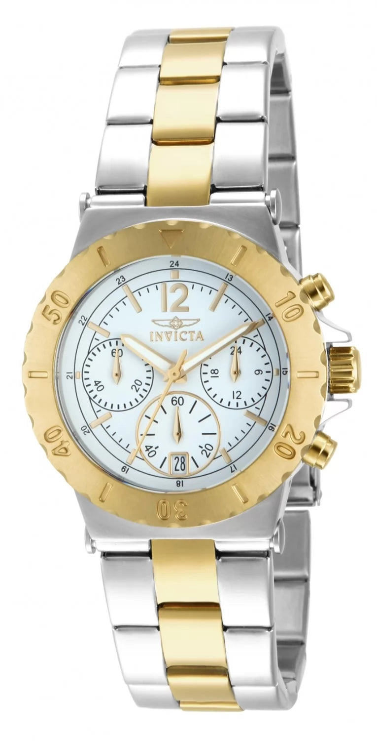Invicta Specialty Quartz White Dial Lady Watch 38 mm 14855