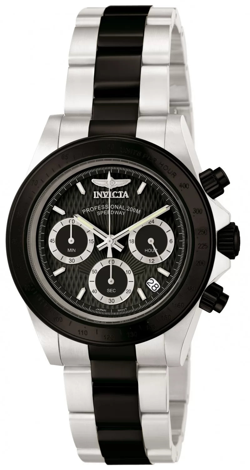 Invicta Speedway Quartz Black Dial Men's Watch 39 mm 6934
