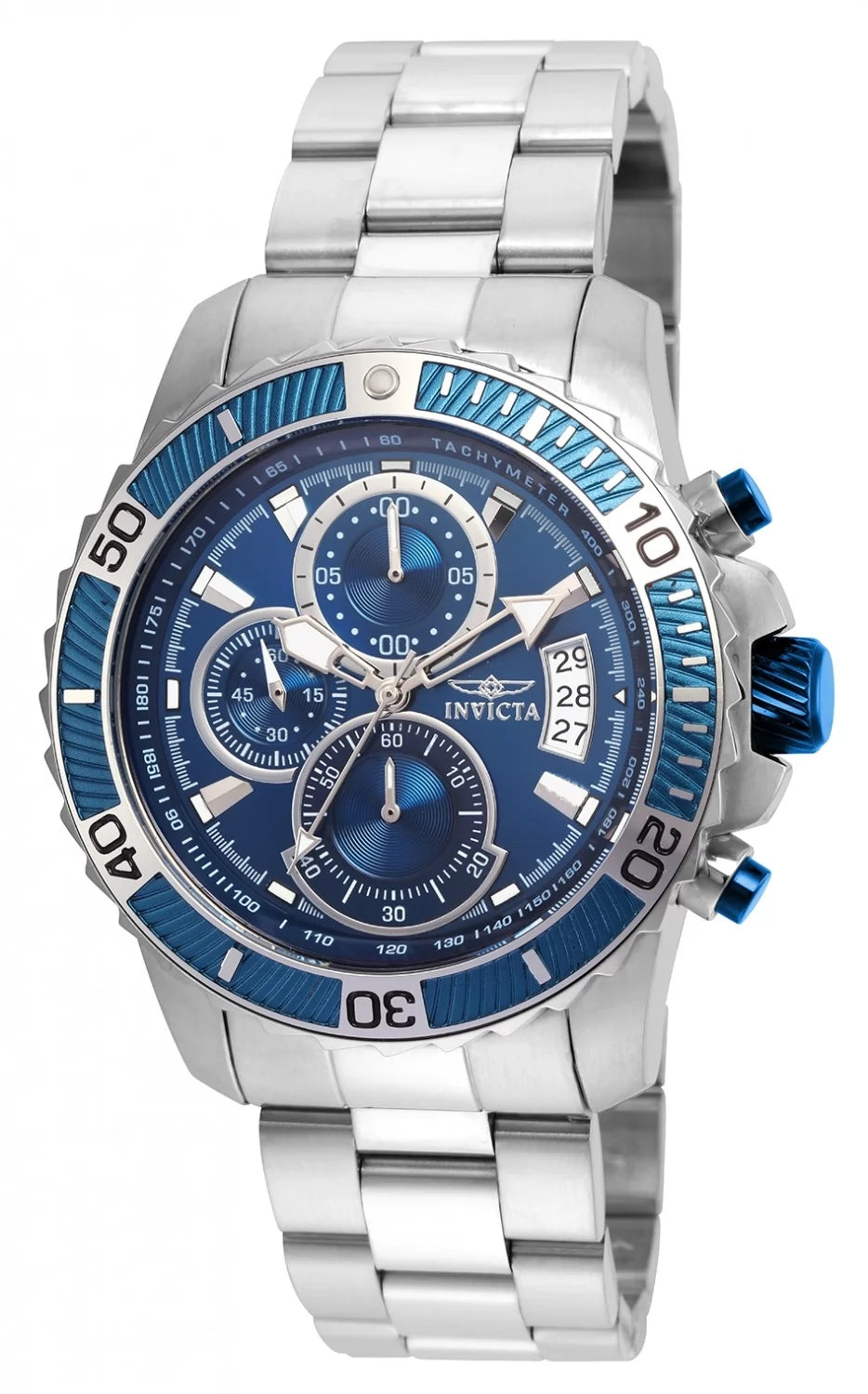 Invicta Pro Diver Quartz Blue Dial Men's Watch 45 mm 22413