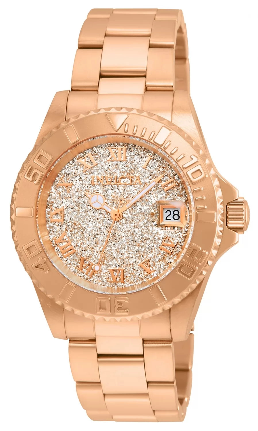 Invicta Angel Quartz Rose Gold Dial Lady Watch 40 mm 22708