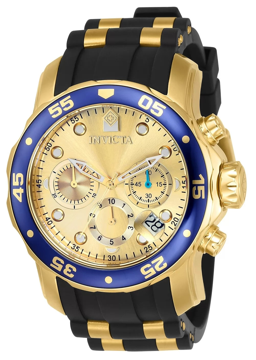 Invicta Pro Diver Quartz Gold Dial Men's Watch 48 mm 17881