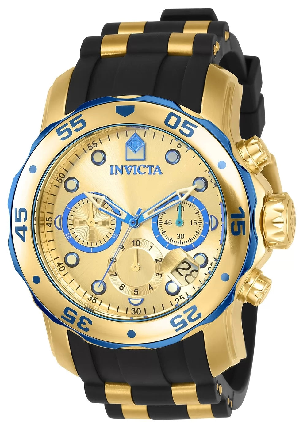 Invicta Pro Diver Quartz Gold Dial Men's Watch 48 mm 17887