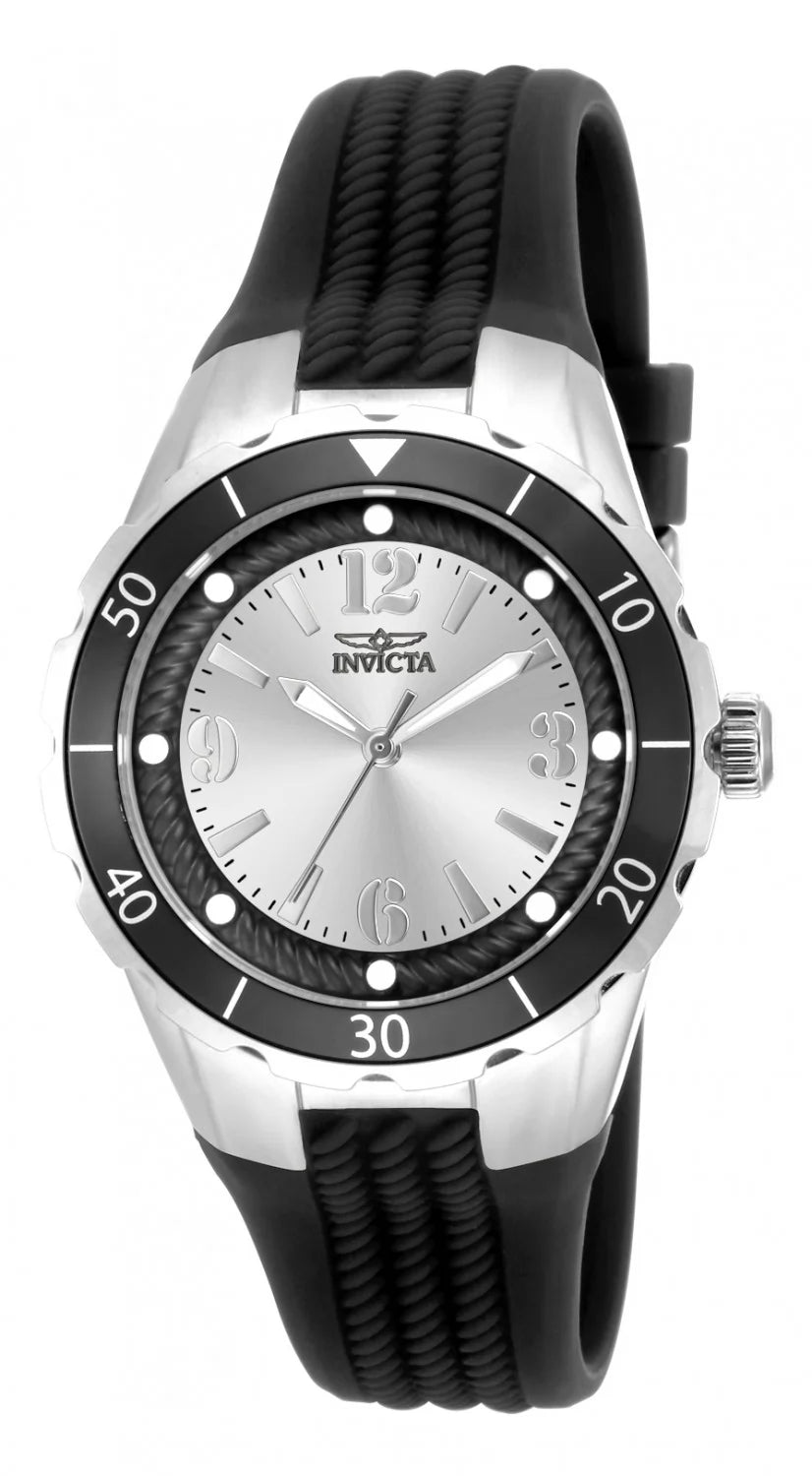Invicta Angel Quartz Silver Dial Lady Watch 38 mm 17482