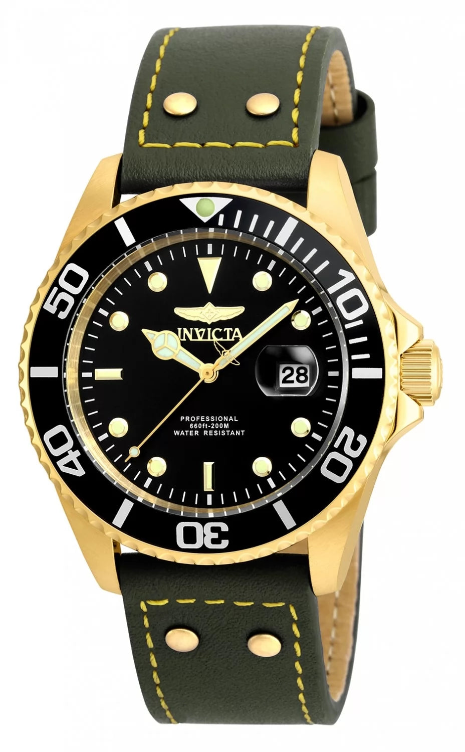 Invicta Pro Diver Quartz Black Dial Men's Watch 43 mm 22075