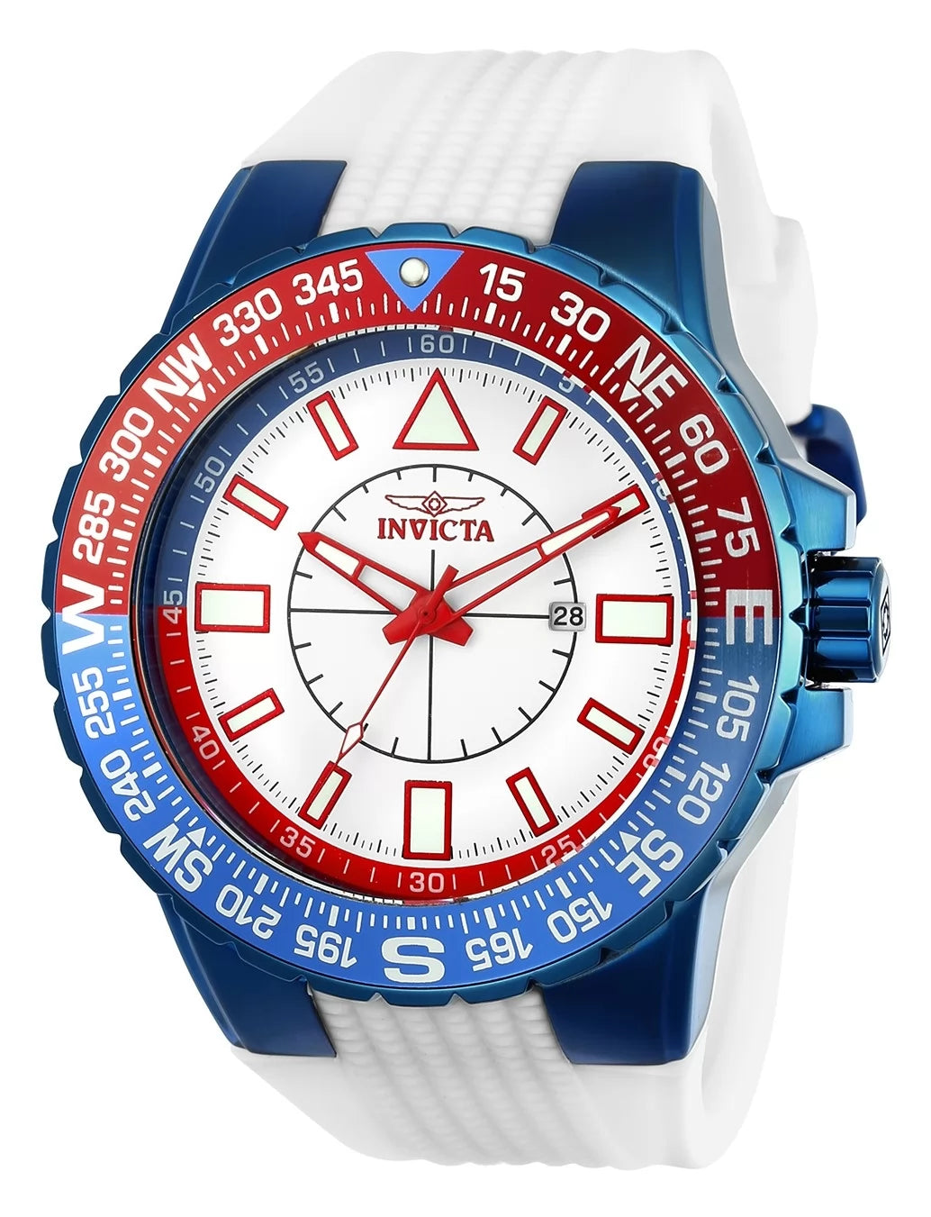 Invicta Aviator Quartz White Dial Men's Watch 52 mm 23997