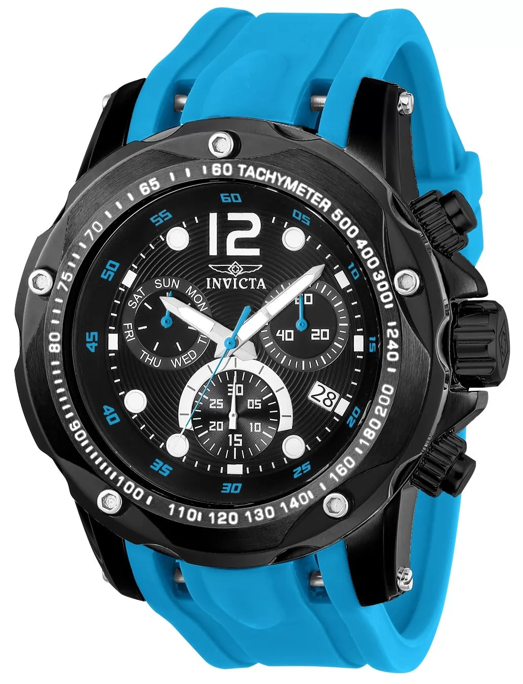 Invicta Speedway Quartz Black Dial Men's Watch 51 mm 20075