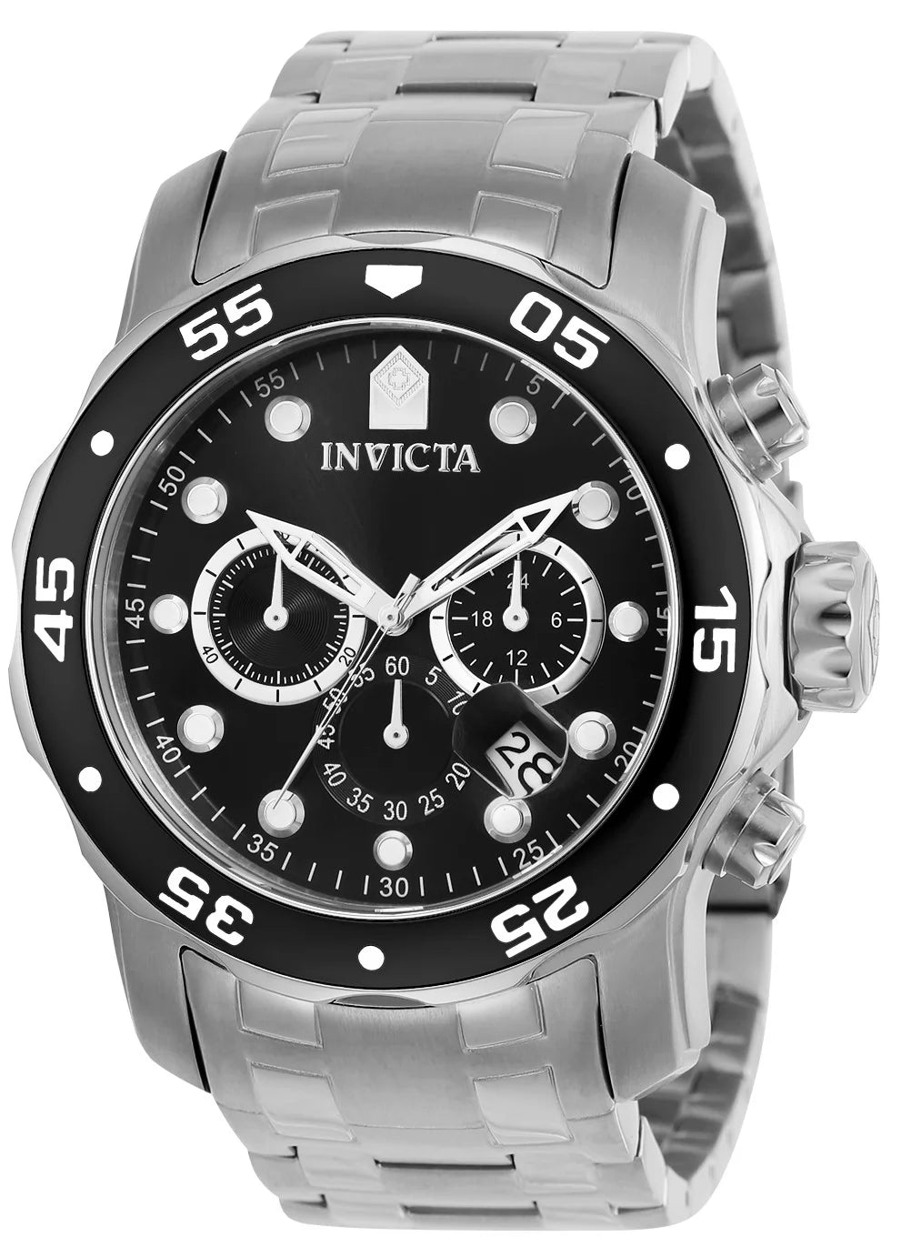 Invicta Pro Diver Quartz Black Dial Men's Watch 48 mm 0069