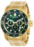 Invicta Pro Diver Quartz Green Dial Men's Watch 48 mm 0075