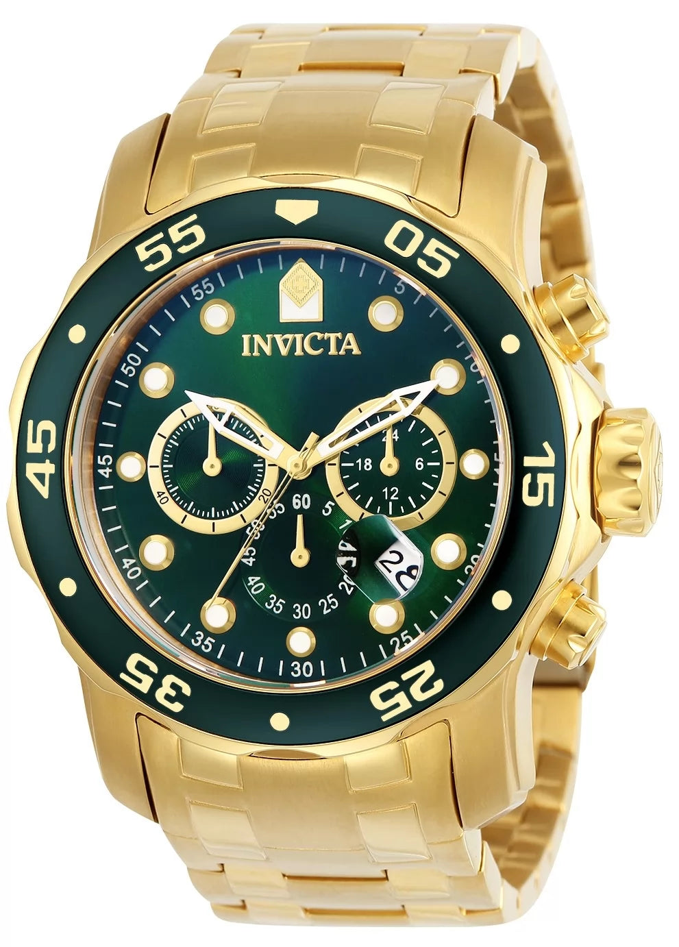 Invicta Pro Diver Quartz Green Dial Men's Watch 48 mm 0075