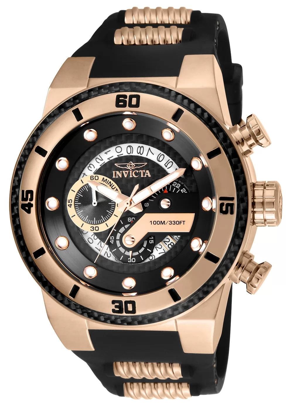 Invicta S1 Rally Quartz Black Dial Men's Watch 51 mm 24226