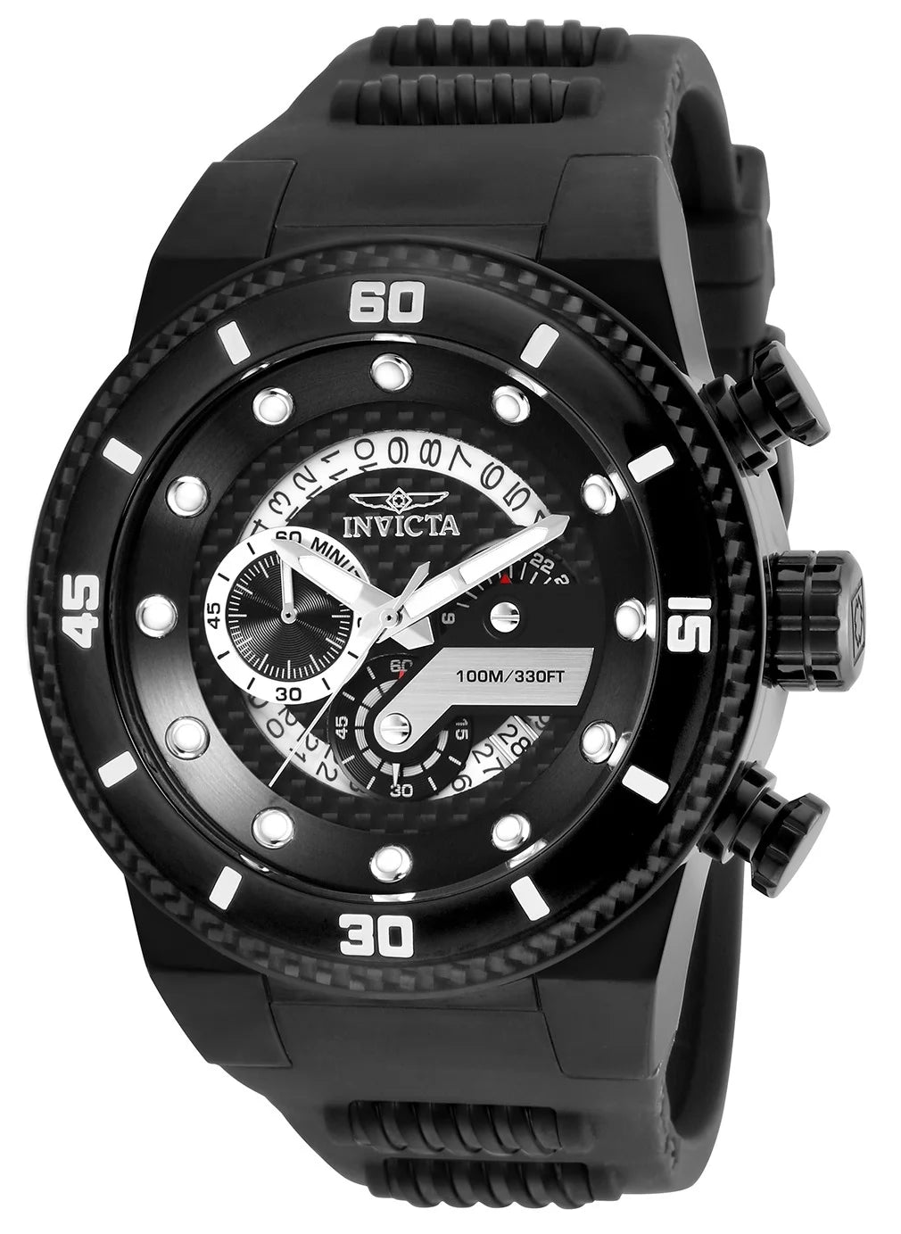 Invicta S1 Rally Quartz Black Dial Men's Watch 51 mm 24228