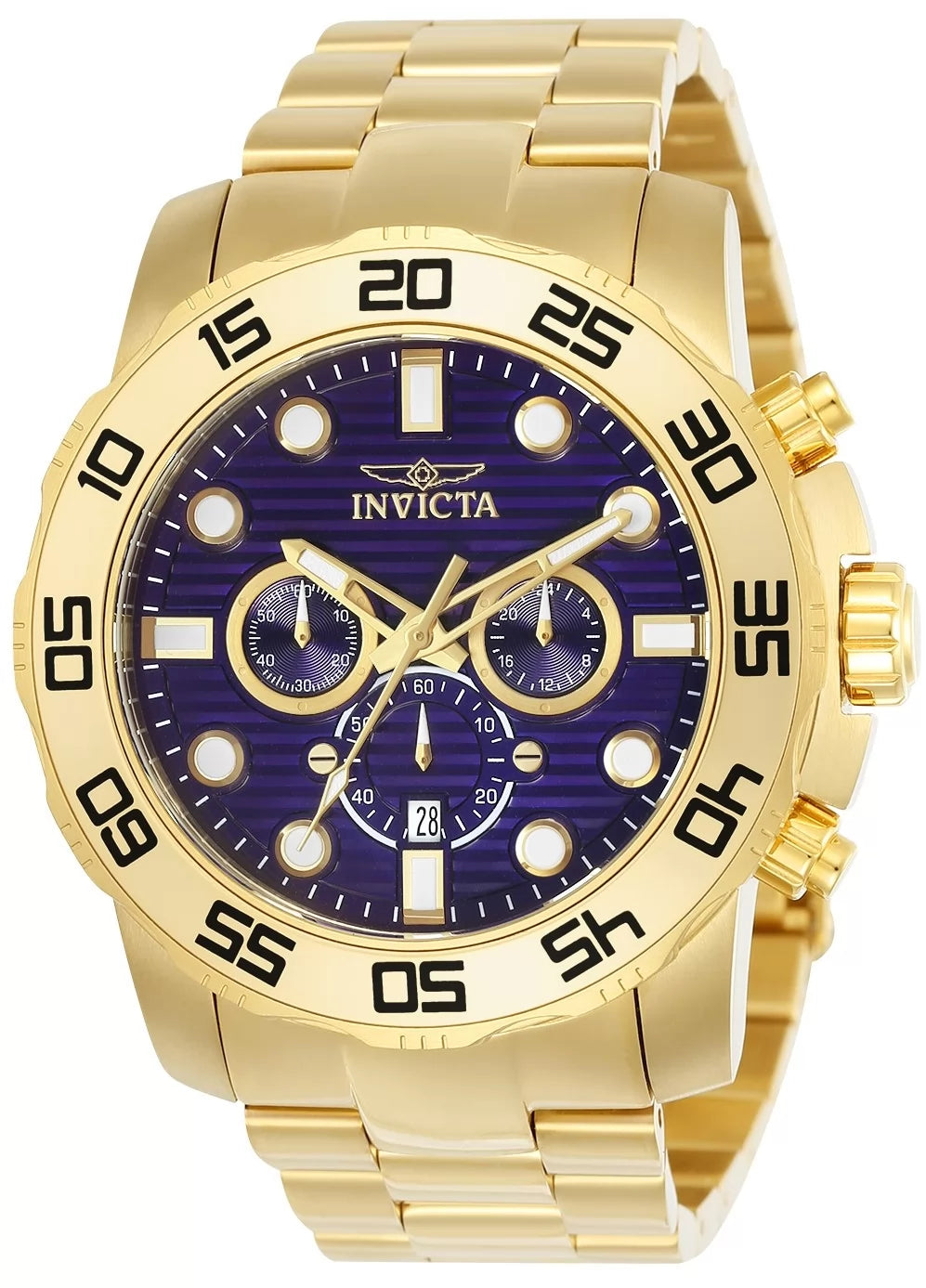 Invicta Pro Diver Quartz Blue Dial Men's Watch 50 mm 22228