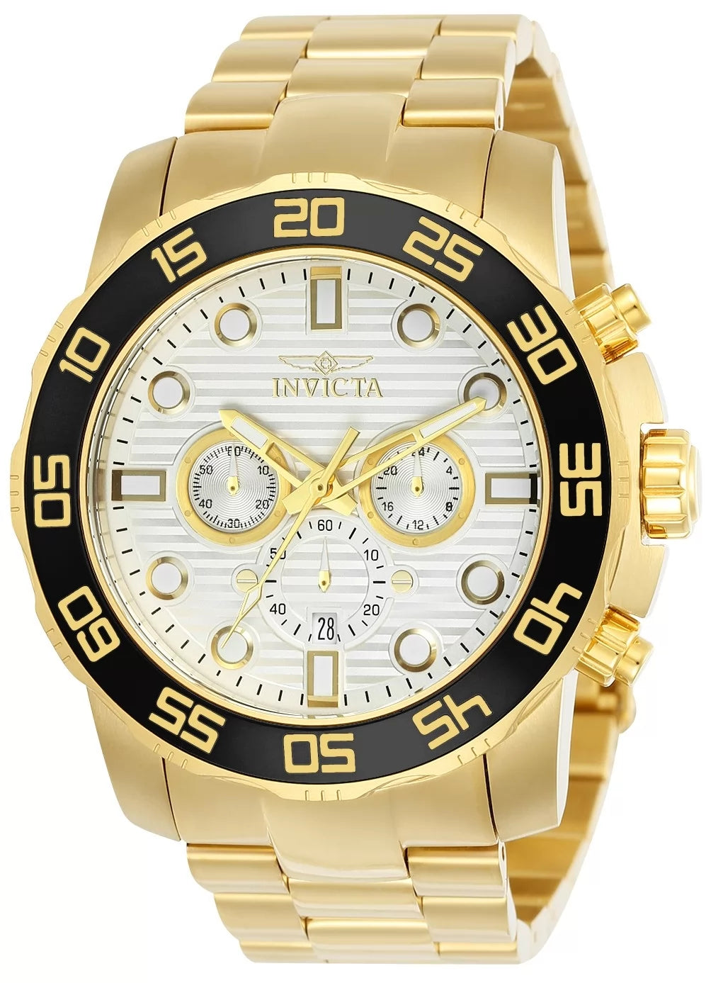 Invicta Pro Diver Quartz Silver Dial Men's Watch 50 mm 22229
