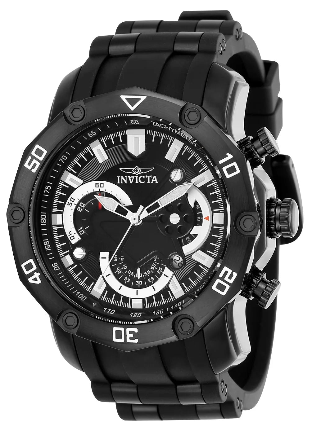 Invicta Pro Diver Quartz Black Dial Men's Watch 50 mm 22799