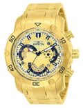 Invicta Pro Diver Quartz Gold Dial Men's Watch 50 mm 22761