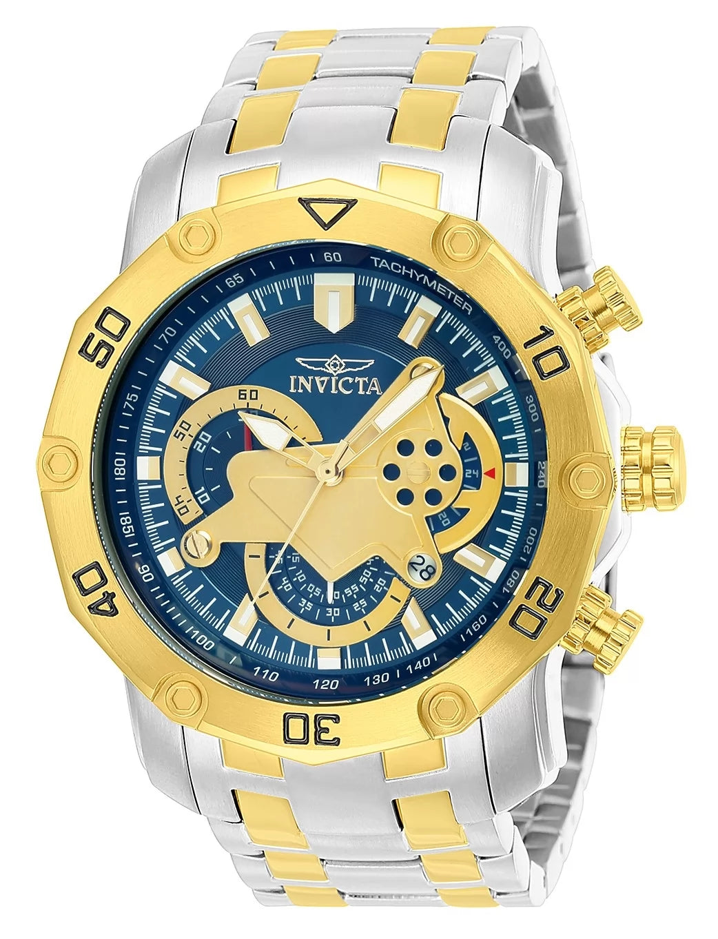 Invicta Pro Diver Quartz Blue Dial Men's Watch 50 mm 22762