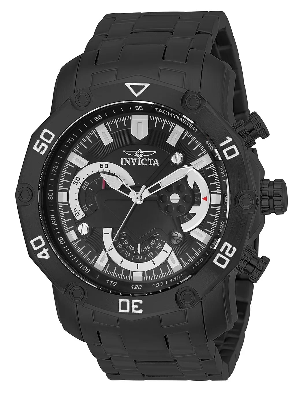 Invicta Pro Diver Quartz Black Dial Men's Watch 50 mm 22763