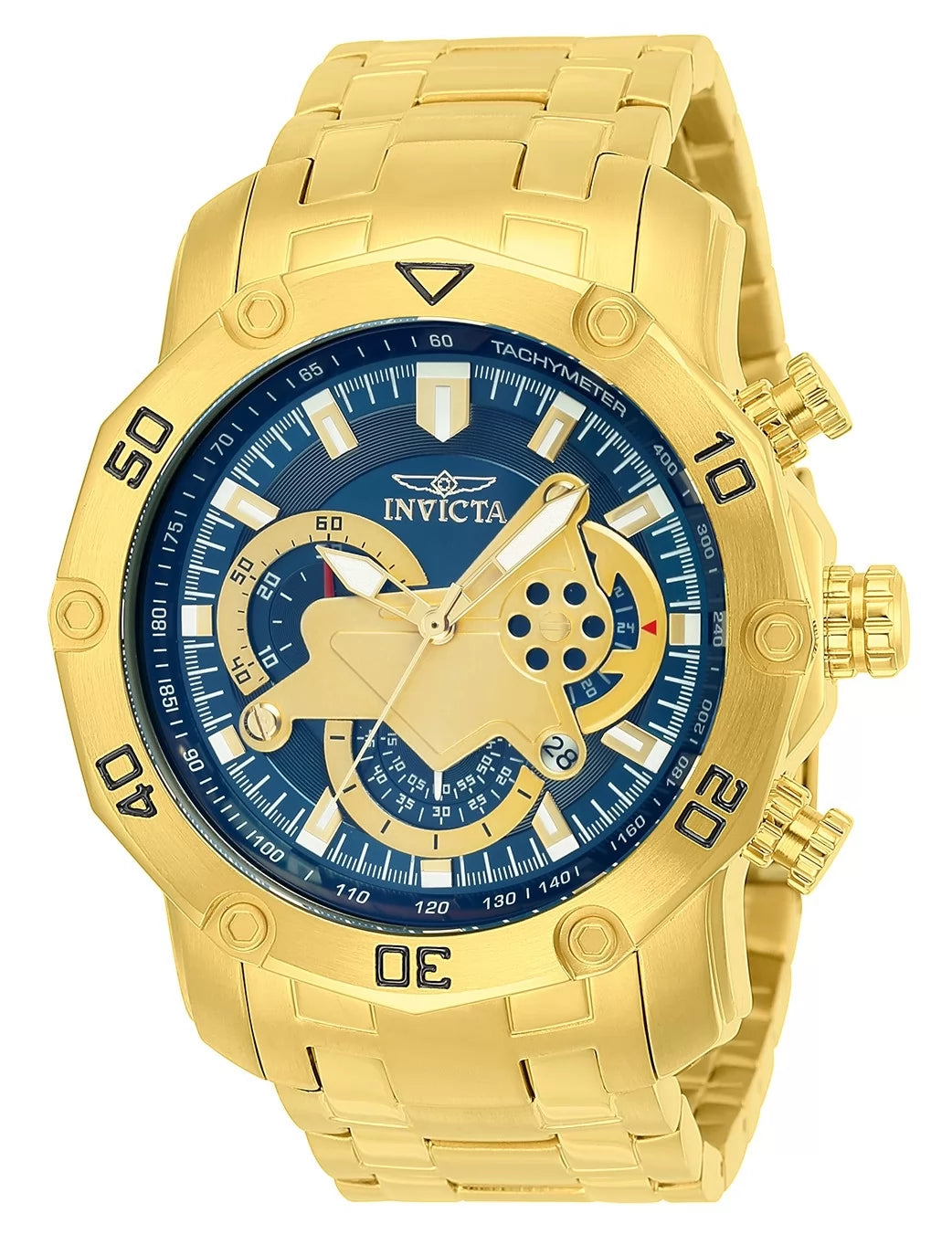 Invicta Pro Diver Quartz Blue Dial Men's Watch 50 mm 22765