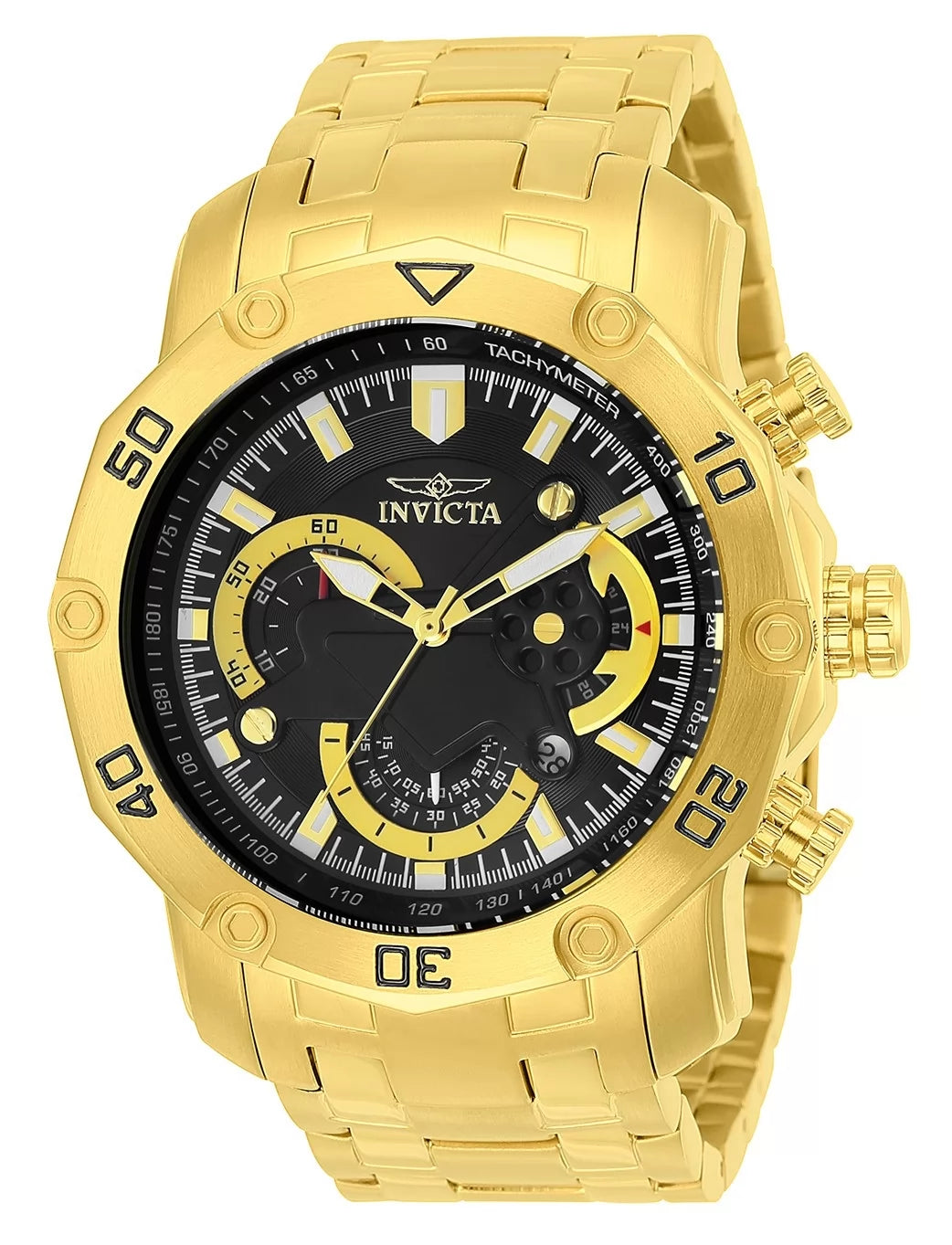 Invicta Pro Diver Quartz Black Dial Men's Watch 50 mm 22767