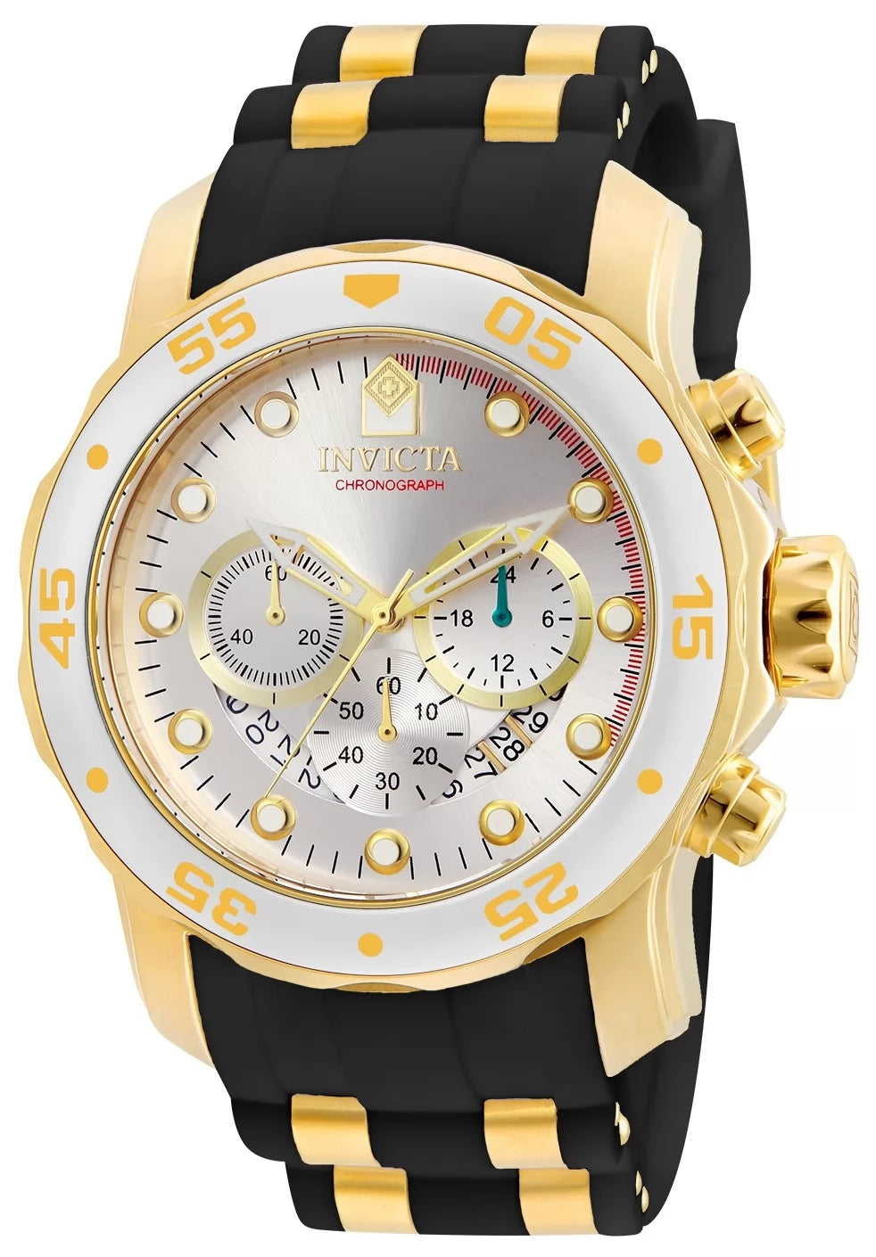 Invicta Pro Diver Quartz Silver Dial Men's Watch 48 mm 6985