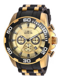 Invicta Pro Diver Quartz Gold Dial Men's Watch 50 mm 22346