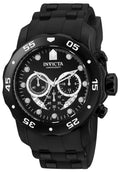 Invicta Pro Diver Quartz Black Dial Men's Watch 48 mm 6986