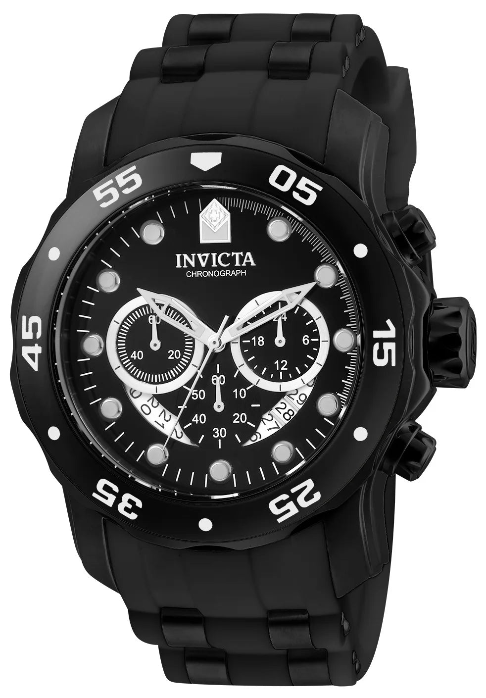 Invicta Pro Diver Quartz Black Dial Men's Watch 48 mm 6986