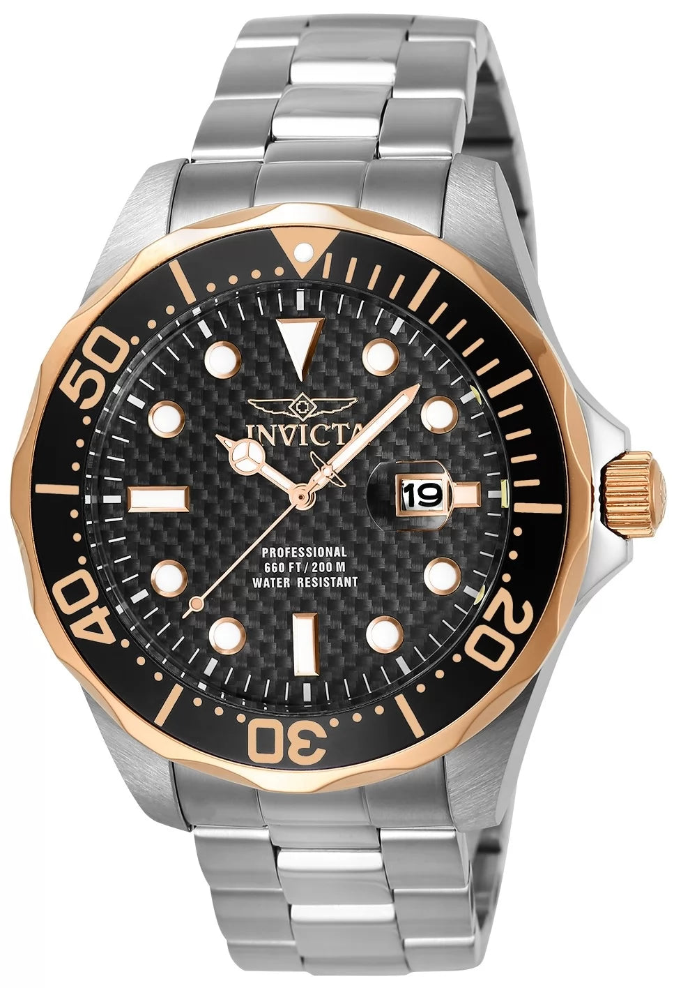 Invicta Pro Diver Quartz Black Dial Men's Watch 47 mm 12567