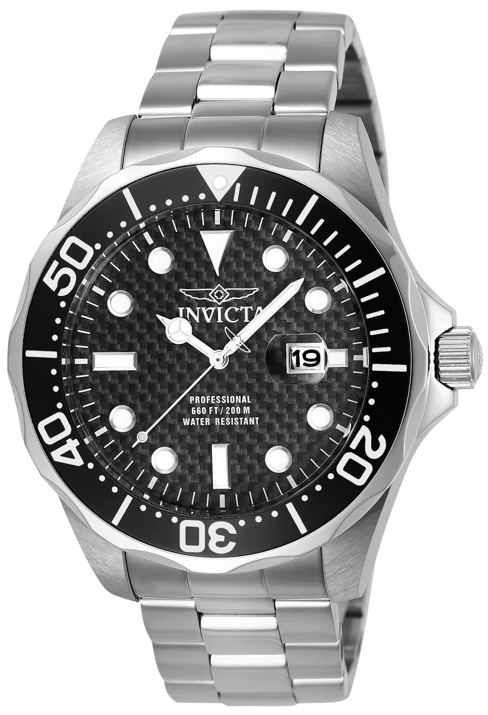 Invicta Pro Diver Quartz Black Dial Men's Watch 47 mm 12562