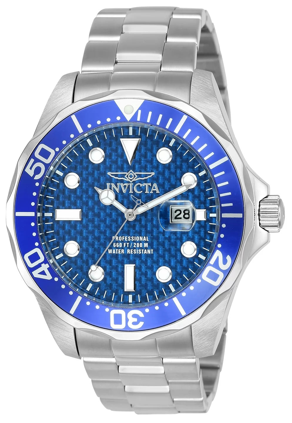 Invicta Pro Diver Quartz Blue Dial Men's Watch 47 mm 12563