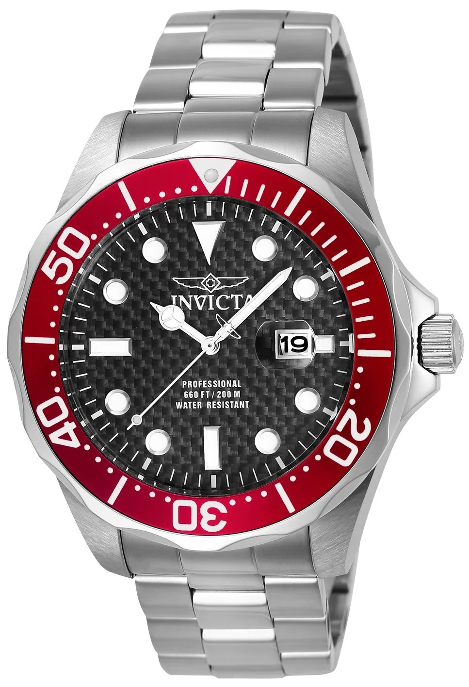 Invicta Pro Diver Quartz Black Dial Men's Watch 47 mm 12565