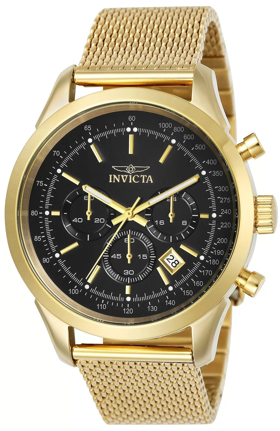 Invicta Speedway Quartz Black Dial Men's Watch 45 mm 25223