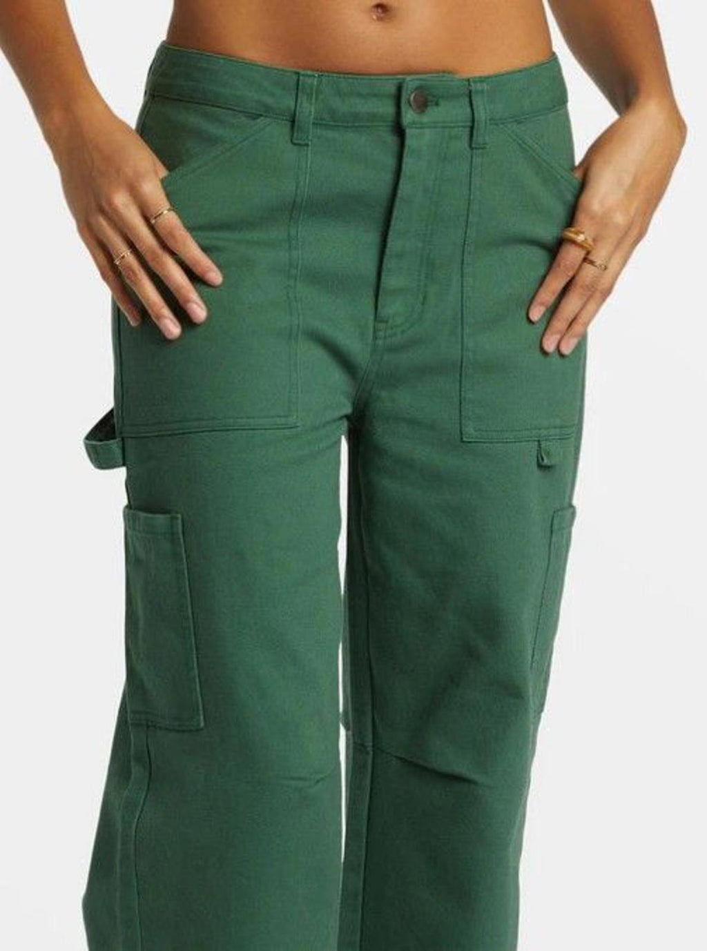 BILLABONG JUNIORS LEIA HIGH-RISE COTTON EMERALD (GREEN) - 29"