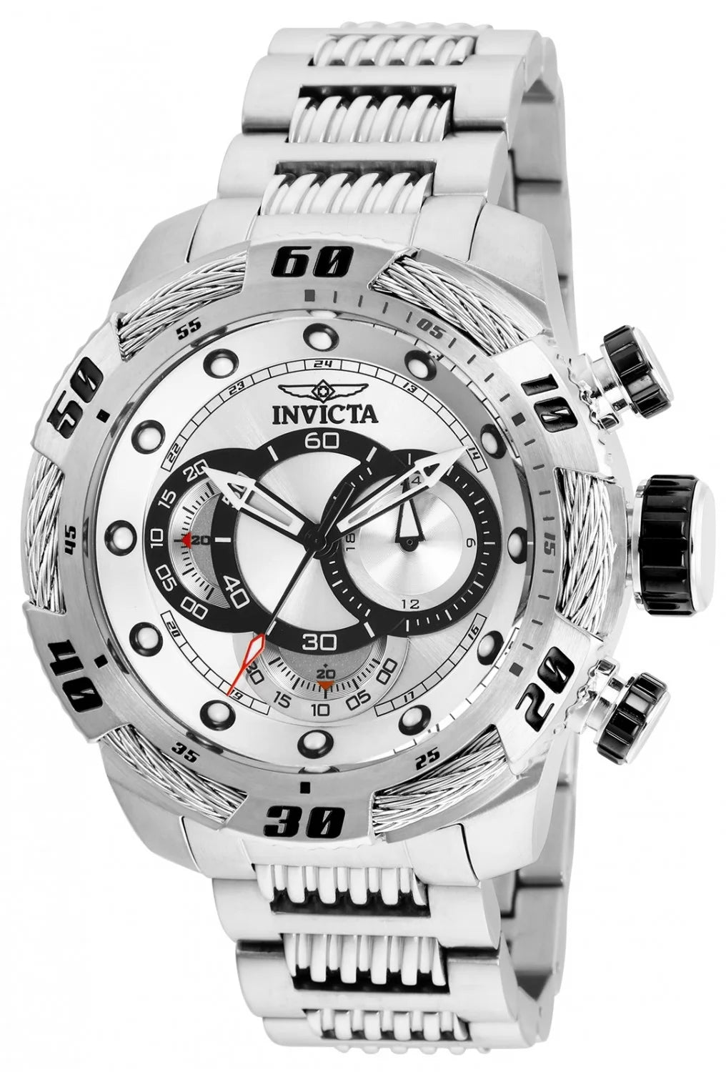 Invicta Speedway Quartz Silver Dial Men's Watch 50 mm 25479