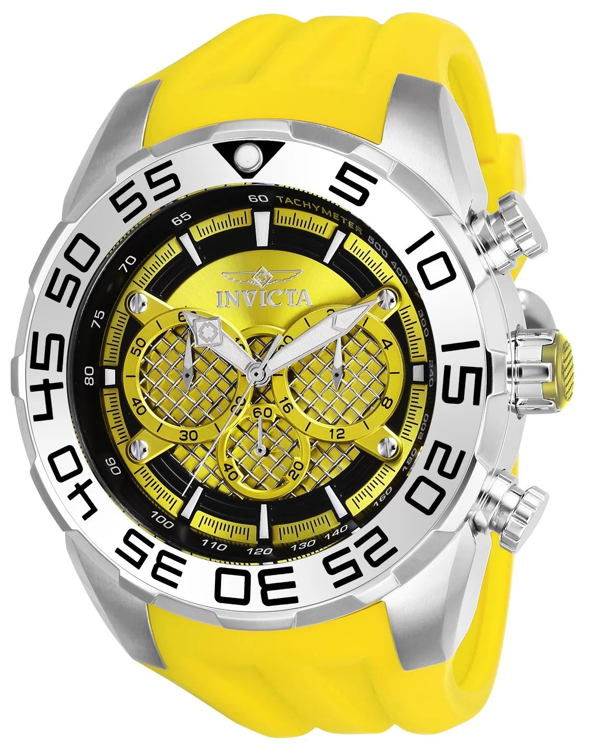 Invicta Speedway Quartz Yellow Dial Men's Watch 50 mm 26298