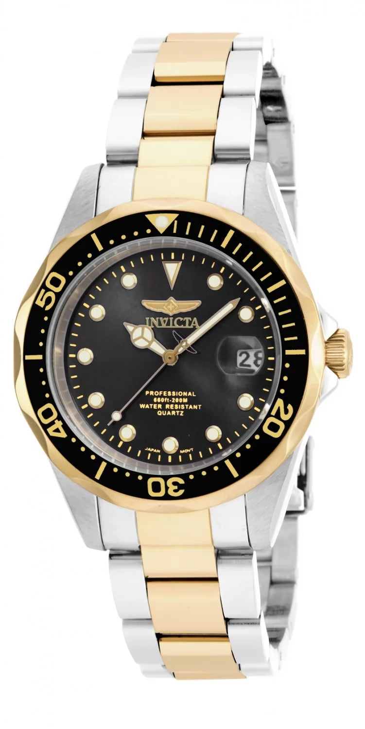 Invicta Pro Diver Quartz Black Dial Men's Watch 37 mm 17049