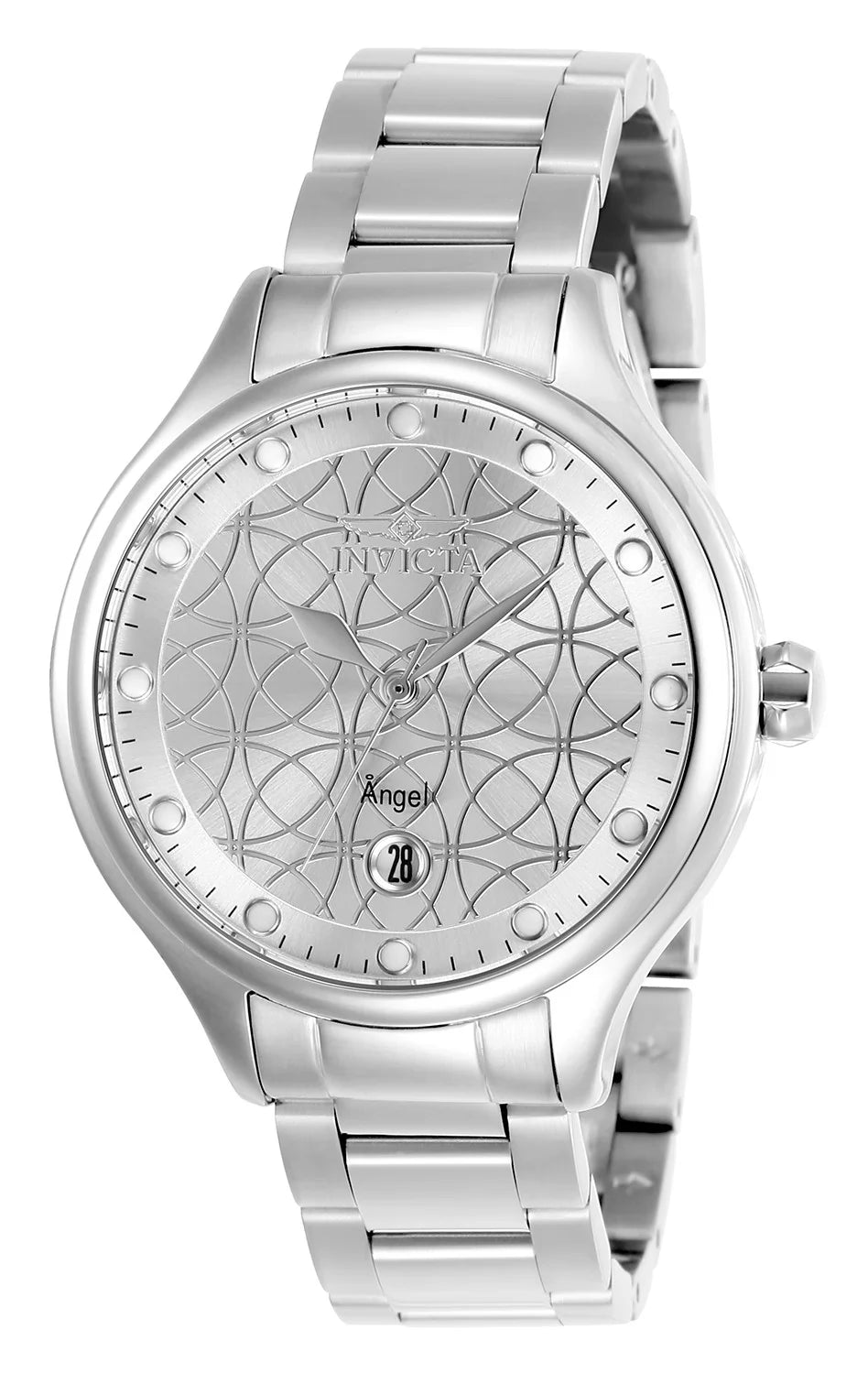 Invicta Angel Quartz Silver Dial Lady Watch 38 mm 27437