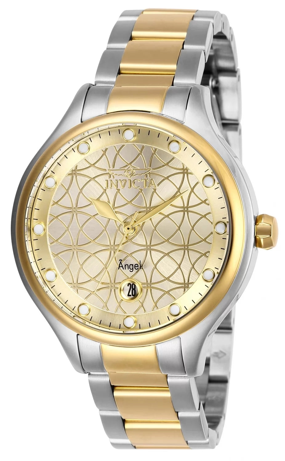 Invicta Angel Quartz Gold Dial Lady Watch 38 mm 27435