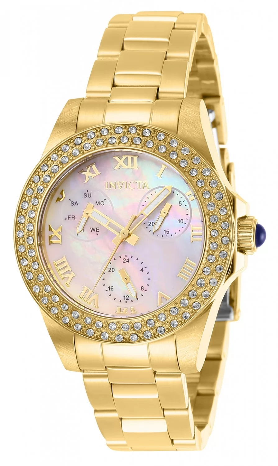 Invicta Angel Quartz White Dial Lady Watch 34 mm 28481