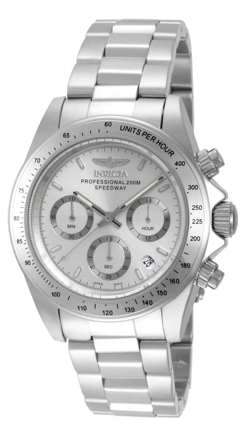 Invicta Speedway Quartz Silver Dial Men's Watch 39 mm 14381