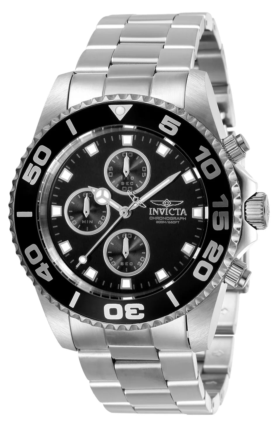 Invicta Pro Diver Quartz Black Dial Men's Watch 43 mm 28689