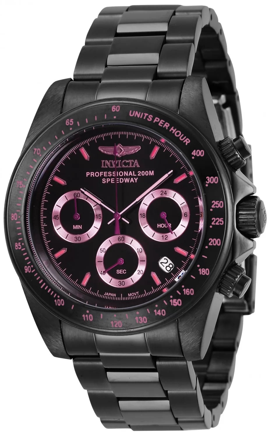 Invicta Speedway Quartz Black Dial Men's Watch 39 mm 27773