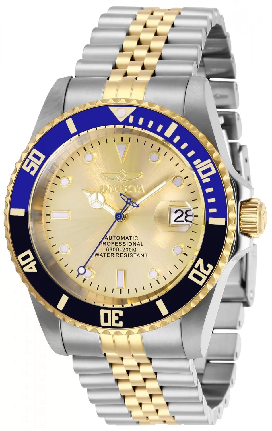 Invicta Pro Diver Automatic Gold Dial Men's Watch 42 mm 29181