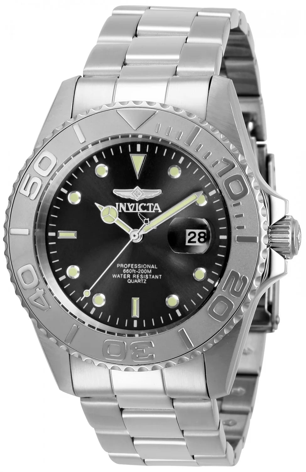 Invicta Pro Diver Quartz Black Dial Men's Watch 43 mm 29944