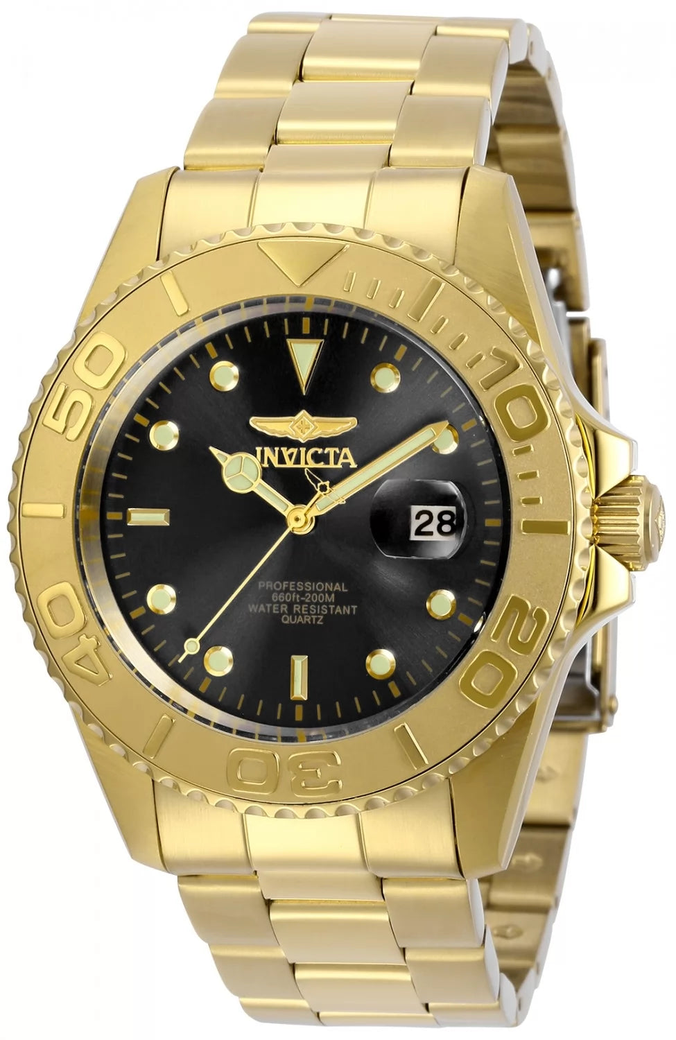 Invicta Pro Diver Quartz Black Dial Men's Watch 43 mm 29946