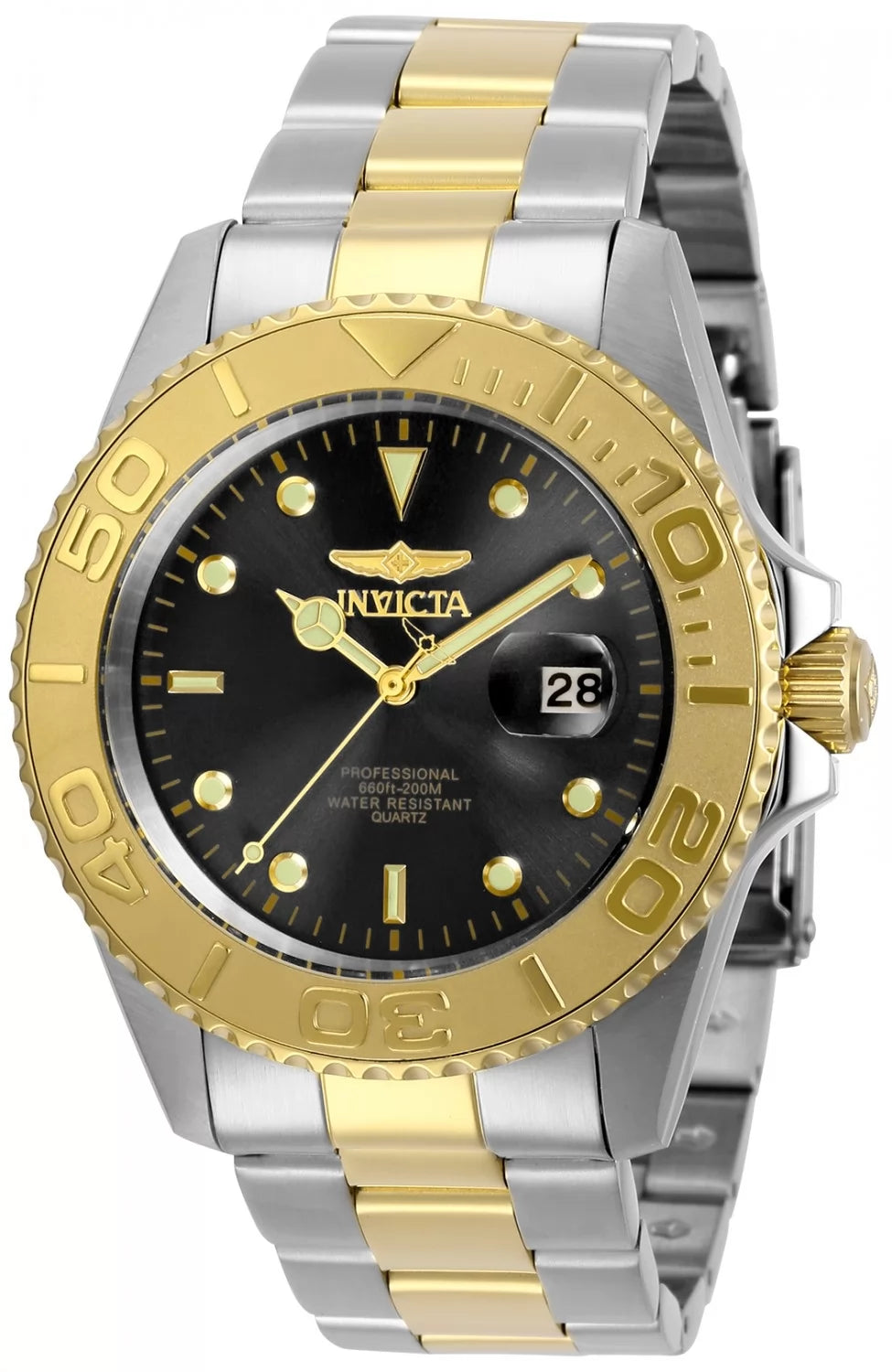 Invicta Pro Diver Quartz Black Dial Men's Watch 43 mm 29948