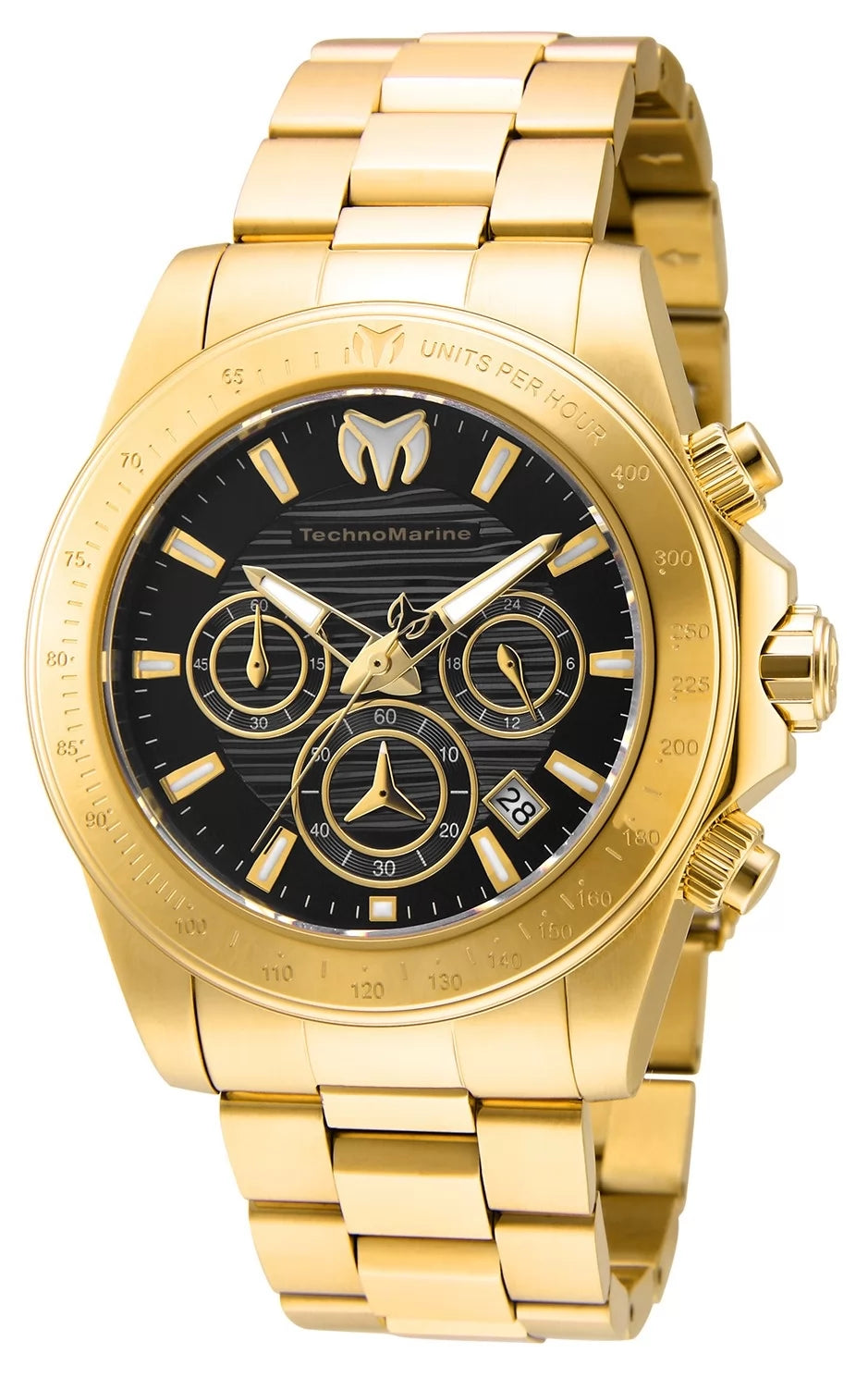 TechnoMarine Manta Quartz Black Dial Men's Watch 42 mm TM-219005